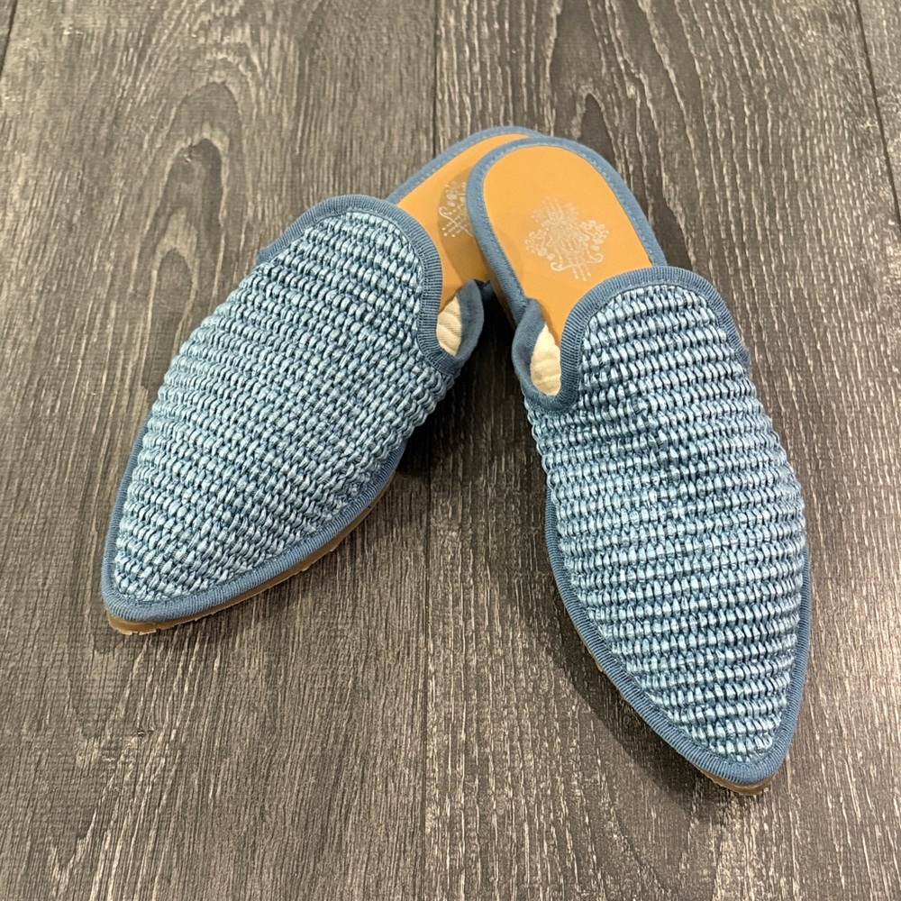 Blue Woven Italian 🇮🇹 Loafer-Mules